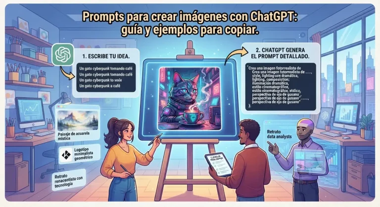 Prompts para crear imágenes con ChatGPT: guía y ejemplos para copiar