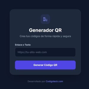 Generador Dinámico de Códigos QR Avanzado